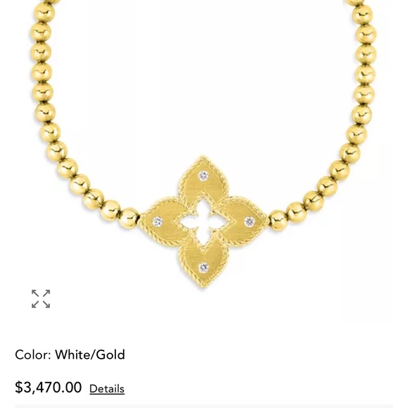 Roberto Coin Yellow Gold 18K Venetian Diamond bracelet - Picture 5 of 8